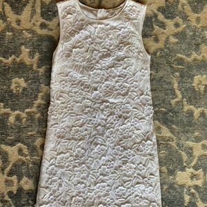 Club Monaco White Lace Floral Applique Dress